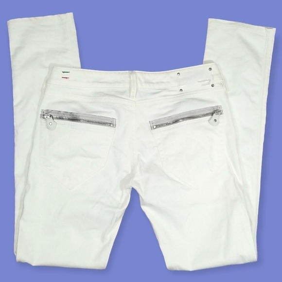 Diesel Industry Women's Clush White Skinny Jeans Size 29x32 - Picture 3 of 9